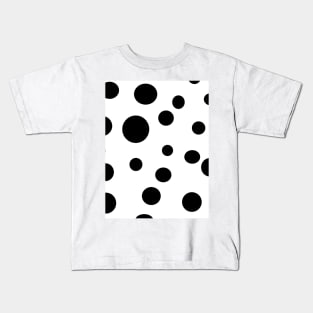 Simple fashionable design with Dalmation spots on white texture Kids T-Shirt